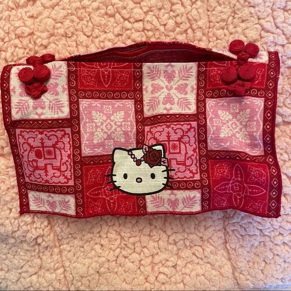 hello kitty Fabric Batik tissue box cover 2001 Rare. - Picture 2 of 6